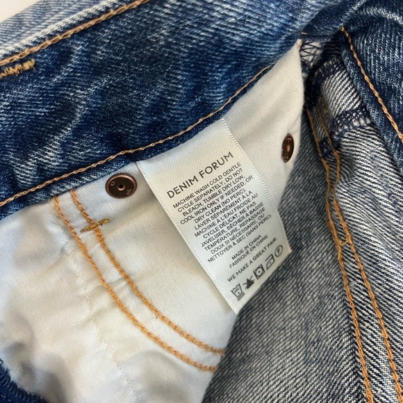 Aritzia Denim Forum Pin Up Super High Straight 28L 23 Blue Jeans - Picture 5 of 10